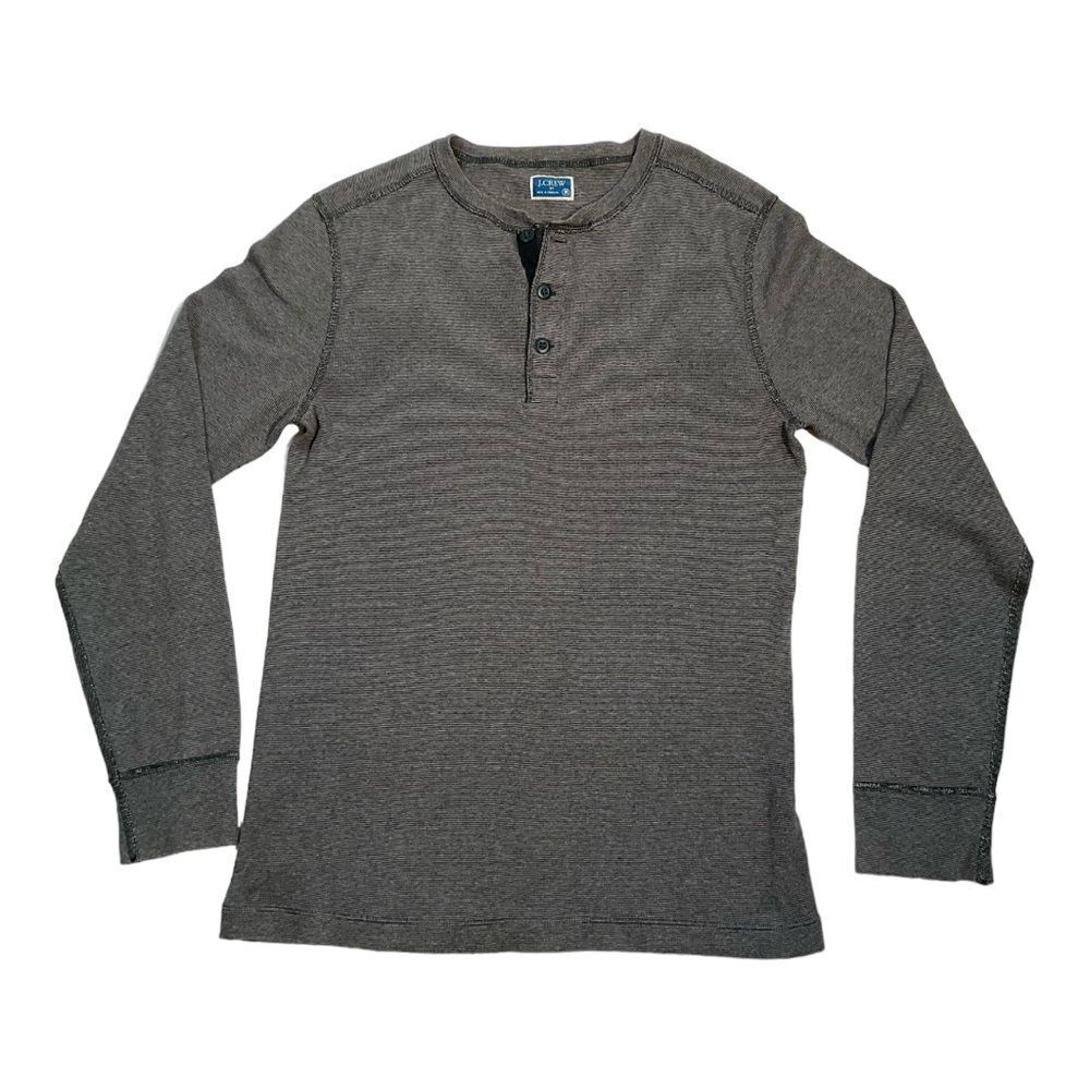 J crew Men’s M 100% Cotton, Gray Long Sleeve T-shirt Size M